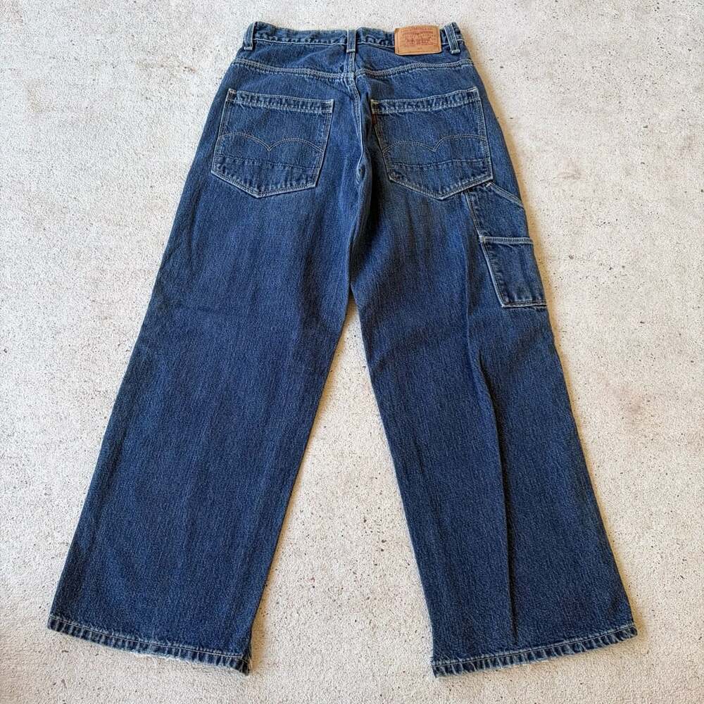 Levi's Vintage  Y2K Baggy Wide Leg Carpenter Workwear Denim Jeans Size 26x25